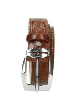 Melvin & Hamilton LARRY CROCK MID BROWN SWORD BUCKLE Ceinture Brown Homme