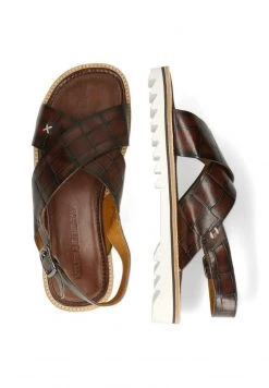 Melvin & Hamilton SAM 32 Sandales Dark Brown Homme -Melvin & Hamilton Soldes 0570a8e531754657b0a66d34f9950278