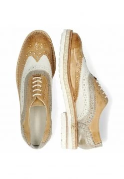 Melvin & Hamilton AMELIE 10 Derbies Beige Melange Femme -Melvin & Hamilton Soldes 0ac289081ca44beaacd480b1e43576a6