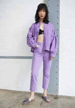 Melvin & Hamilton Femme ELODIE 53 Mules Purple Flame/egg/navy/natural