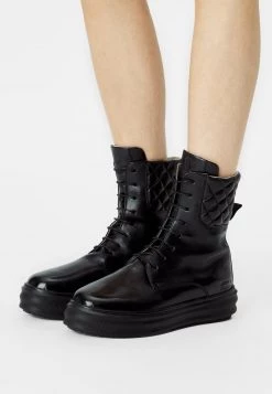 Melvin & Hamilton Femme Bottines à Lacets Black