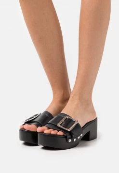 Melvin & Hamilton LAYLA 1 Sabots Black/silver Femme