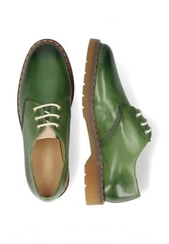 Melvin & Hamilton Femme MEGAN 1R CRUST PATCH 35 Derbies Green -Melvin & Hamilton Soldes 122246ea8b424c99b71b2c0b5cfb4550