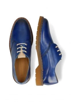 Melvin & Hamilton Homme DEXTER PATCH Derbies Blue -Melvin & Hamilton Soldes 12762db0b2474d3a8d51df821a28f443