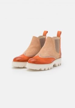Melvin & Hamilton Femme SALLY 19 Bottines à Plateau Imola/orancio/mild Taupe/mild Orange/beige/off White -Melvin & Hamilton Soldes 12da8745695f4adc9c9abd9b5b96fa58