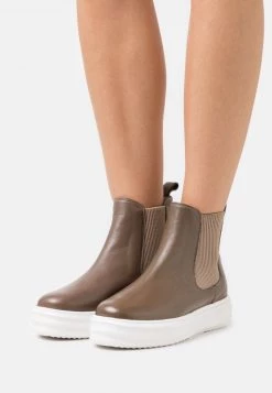 Melvin & Hamilton Bottines à Plateau Grey Femme