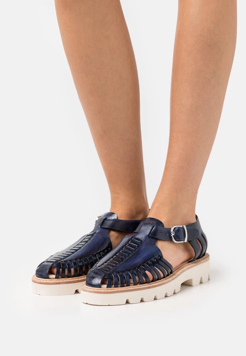 Melvin & Hamilton Sandales Navy/beige/off White Femme 3 Melvin & Hamilton Sandales Navy/beige/off White Femme