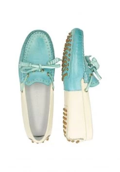 Melvin & Hamilton CAROLINE VEGAS MERMAID Mocassins Turquoise Femme -Melvin & Hamilton Soldes 34a6afa1ed2a45cfb3982cde5a7406ad