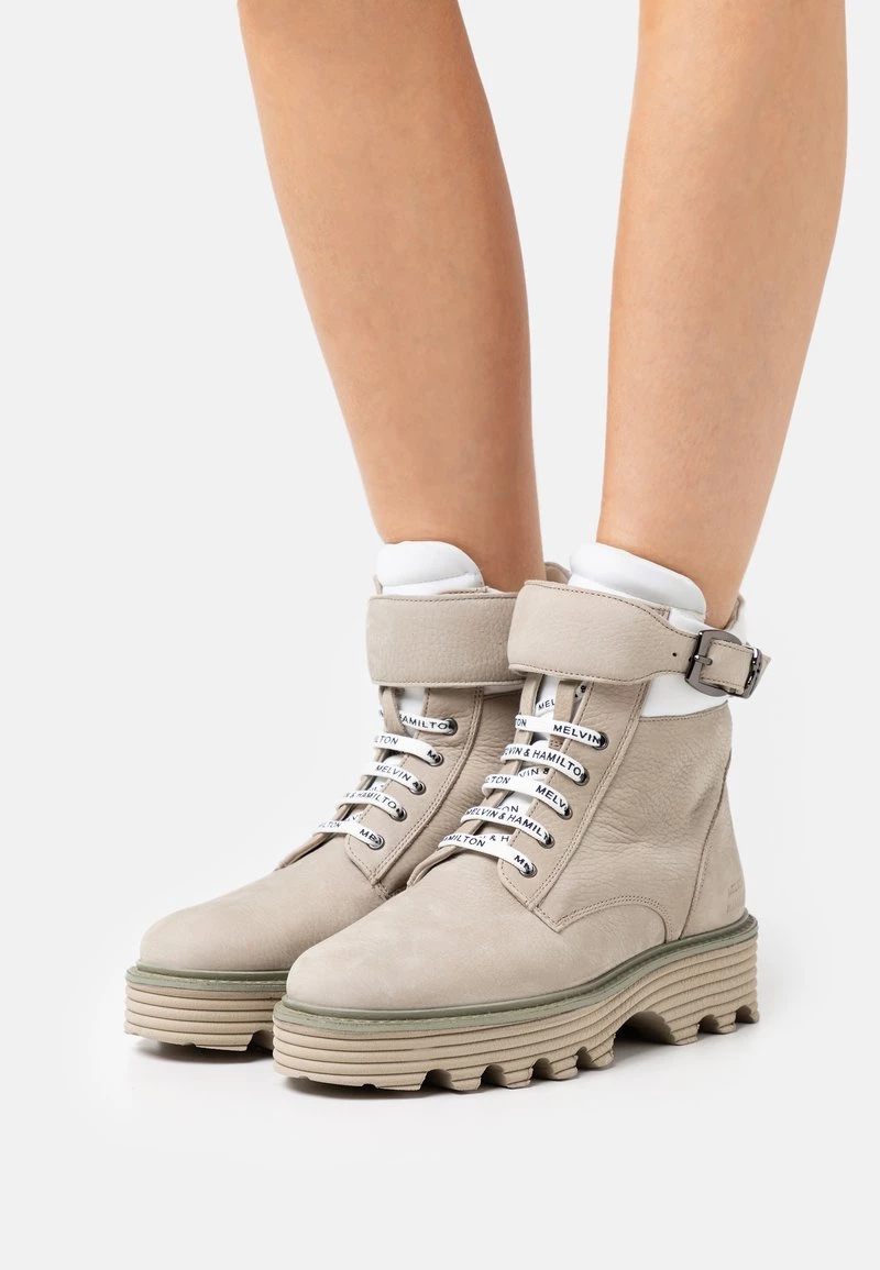 Melvin & Hamilton LEONIE 10 Bottines à Plateau Beige Femme 3 Melvin & Hamilton LEONIE 10 Bottines à Plateau Beige Femme