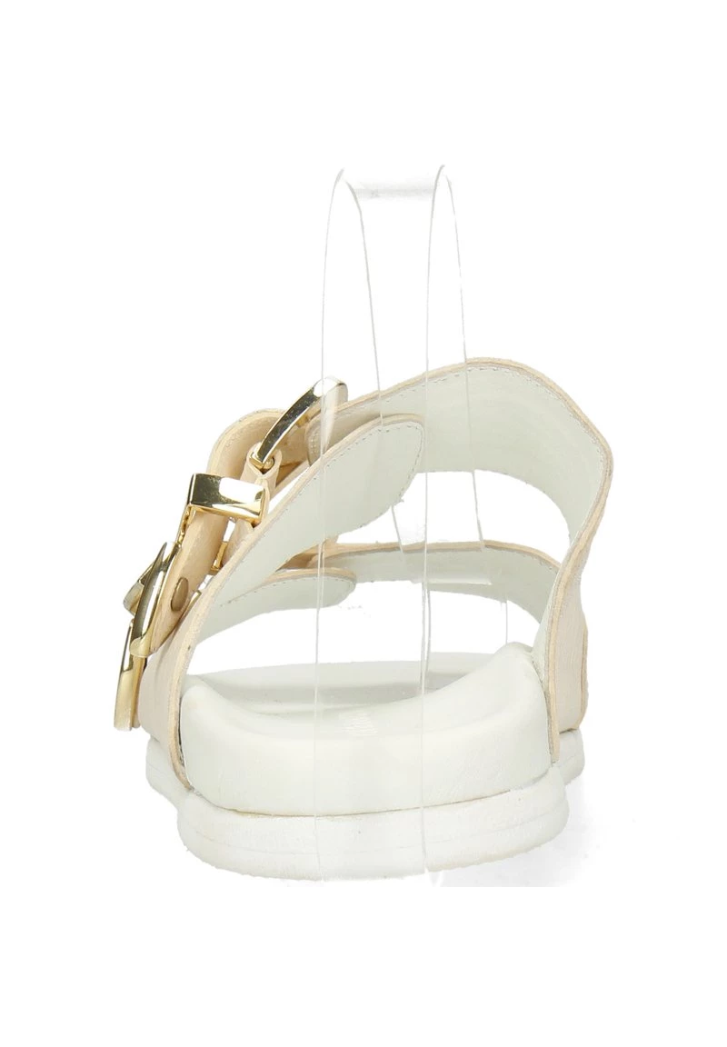 Melvin & Hamilton Femme WILMA GUANNA BUCKLE Mules White 5 Melvin & Hamilton Femme WILMA GUANNA BUCKLE Mules White – Image 3