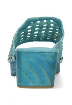 Melvin & Hamilton MARIA GOAT RIVETS Mules Turquoise Femme -Melvin & Hamilton Soldes 3eb1c2869dd944ccabda0c48e09a5ce1