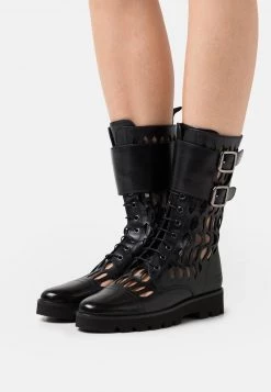 Melvin & Hamilton Femme SELINA 50 Bottes à Lacets Black