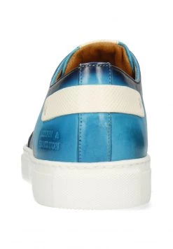 Melvin & Hamilton Homme HARVEY Baskets Basses Turquoise -Melvin & Hamilton Soldes 46f6d2ff336a420b9ec7732fb3edc423