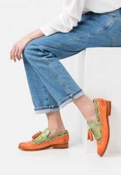Melvin & Hamilton SELINA 3 Mocassins Imola/mild Orange/harring Bone Weave/multicolor/mint Green/mild Orange/extra White/natural Femme