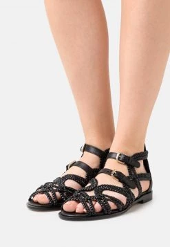 Melvin & Hamilton Femme SANDRA 48 Sandales Black/gold/natural