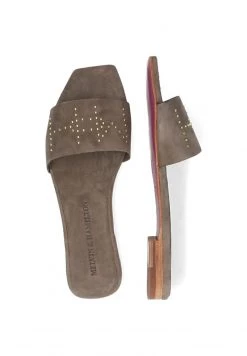 Melvin & Hamilton Femme BROOKE RIVETS Mules Beige Melange -Melvin & Hamilton Soldes 6ee4b8cbf6df41338268c339dfb0da90