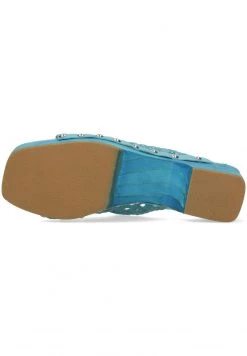 Melvin & Hamilton MARIA GOAT RIVETS Mules Turquoise Femme -Melvin & Hamilton Soldes 75c20c71545643d48c14b67afce303df