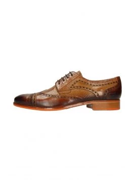 Melvin & Hamilton Homme HENRY CROCO Derbies Brown