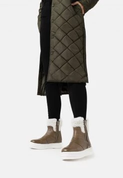 Melvin & Hamilton Bottines à Plateau Taupe Femme