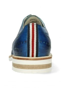Melvin & Hamilton Homme SCOTT 2 Derbies Blue -Melvin & Hamilton Soldes 84441f3e9d484473b13000c48f408014