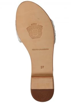 Melvin & Hamilton Mules White Femme -Melvin & Hamilton Soldes 91b07696f30048559e86b0a991ff8012