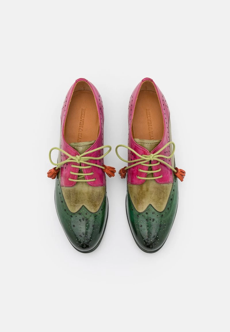 Melvin & Hamilton Femme SELINA 41 Derbies Dark Forest/new Grassdark/pink 9 Melvin & Hamilton Femme SELINA 41 Derbies Dark Forest/new Grassdark/pink – Image 7