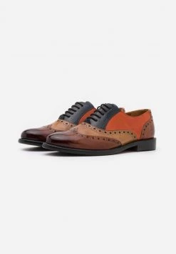 Melvin & Hamilton Femme SELINA Derbies Cognac/sand/marine/winter Orange 10 Melvin & Hamilton Femme SELINA Derbies Cognac/sand/marine/winter Orange -Melvin & Hamilton Soldes 97c25eb4a8f34d0b9aecb6ab225cff20