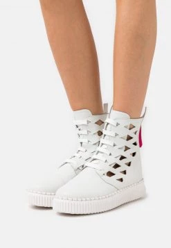 Melvin & Hamilton Femme NURI 1 Bottines à Lacets Extra White/fuxia/edge Coloring/white