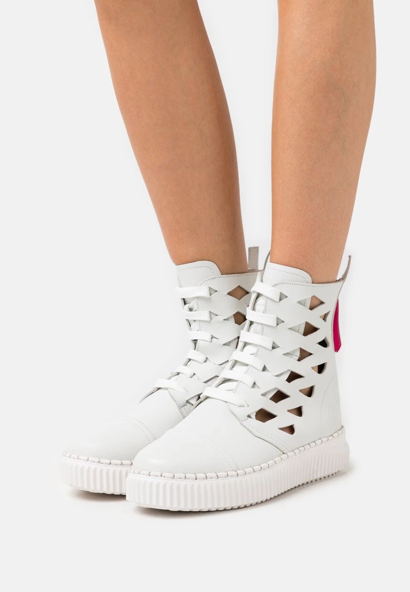 Melvin & Hamilton Femme NURI 1 Bottines à Lacets Extra White/fuxia/edge Coloring/white 3 Melvin & Hamilton Femme NURI 1 Bottines à Lacets Extra White/fuxia/edge Coloring/white