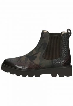 Melvin & Hamilton Femme Boots à Talons Dark Green