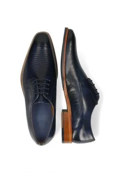 Melvin & Hamilton Homme MARTIN LIZZARD PERFO Derbies Blue -Melvin & Hamilton Soldes 9d71a3e9fd23444783467c0e31a8b16e