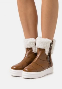 Melvin & Hamilton Femme Bottines à Plateau Brown