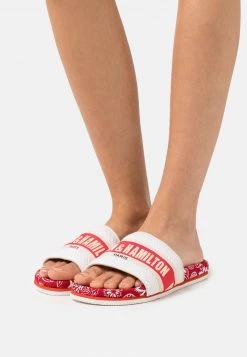 Melvin & Hamilton Femme WILMA 34 Mules Red/off White/extra White/modica/white