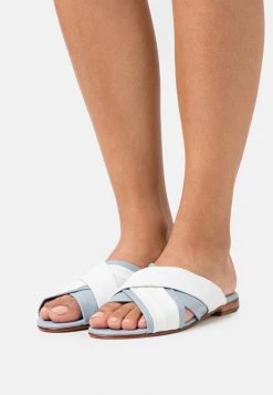 Melvin & Hamilton Femme HANNA 60 Mules Sky/white/natural