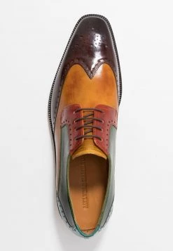 Melvin & Hamilton Homme JEFF 14 Derbies Wood/yellow/dark Winter Orange/ultra Green/turquoise/rich Tan/pop Yellow -Melvin & Hamilton Soldes a622381a4de445b09ed74f9f53639225
