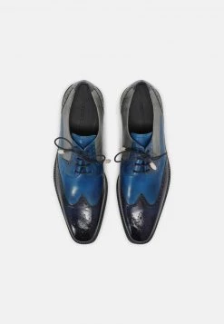 Melvin & Hamilton JEFF 14 Derbies Blue Homme -Melvin & Hamilton Soldes aae11b83f1f443a9815e89ef76ccf8d2