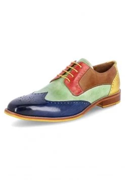 Melvin & Hamilton Homme JEFF Derbies & Richelieus Blau Kombi