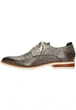 Melvin & Hamilton RYDER VEGAS OSTRICH TAN Derbies Grey Homme