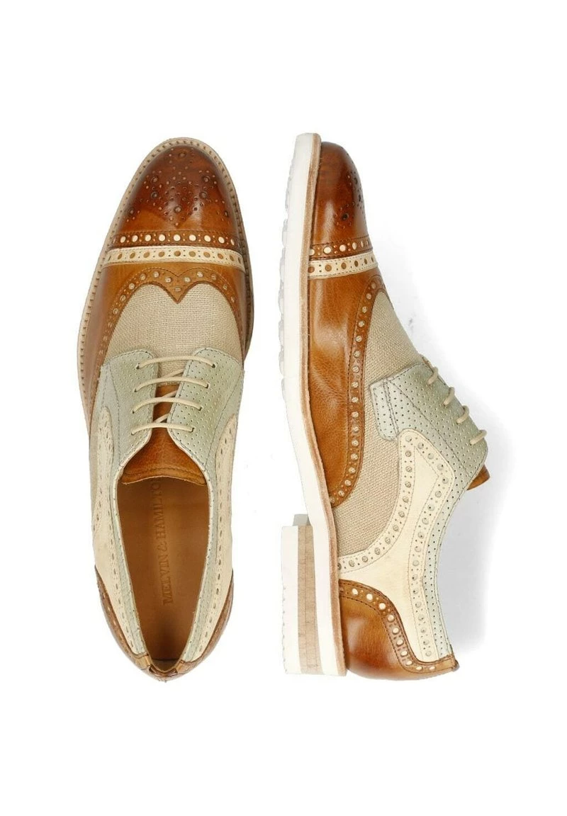 Melvin & Hamilton Homme HENRY 7 Derbies Light Brown 4 Melvin & Hamilton Homme HENRY 7 Derbies Light Brown – Image 2
