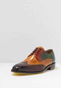 Melvin & Hamilton Homme JEFF 14 Derbies Wood/yellow/dark Winter Orange/ultra Green/turquoise/rich Tan/pop Yellow -Melvin & Hamilton Soldes d934f0cc030b4d84892466ca265de3c2