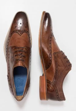 Melvin & Hamilton Homme MARTIN Derbies & Richelieus Mid Brown/wood/brown -Melvin & Hamilton Soldes dbe1ec01a3624f39bcb822be0042d9c7