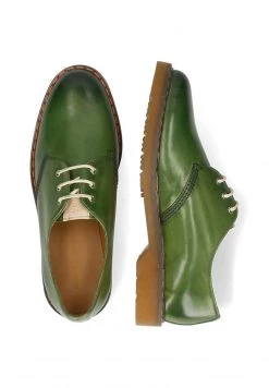 Melvin & Hamilton DEXTER PATCH Derbies Green Homme -Melvin & Hamilton Soldes dff0b19b7239448ba2ec9cb3d91bb763