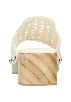 Melvin & Hamilton MARIA GOAT RIVETS Mules White Femme -Melvin & Hamilton Soldes e034aa7f13b2444bba27fba2db3b2a30