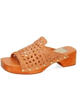 Melvin & Hamilton Femme MARIA GOAT RIVETS Mules Orange -Melvin & Hamilton Soldes e4b6a832f69d4d7a8250299bb4ba7a10