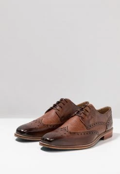 Melvin & Hamilton Homme MARTIN Derbies & Richelieus Mid Brown/wood/brown -Melvin & Hamilton Soldes e84dfcffac8d4561afce0e1148952853