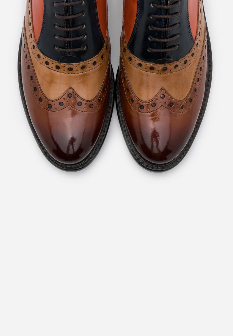 Melvin & Hamilton Femme SELINA Derbies Cognac/sand/marine/winter Orange 8 Melvin & Hamilton Femme SELINA Derbies Cognac/sand/marine/winter Orange – Image 6