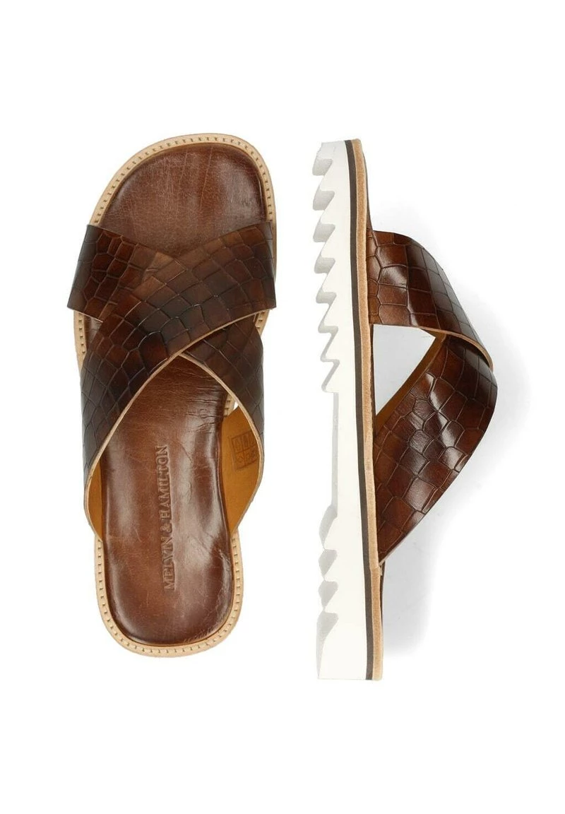 Melvin & Hamilton Homme SAM 36 Mules Dark Brown 6 Melvin & Hamilton Homme SAM 36 Mules Dark Brown – Image 4