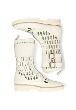 Melvin & Hamilton Femme SELINA FLEX LASERCUT Bottes à Lacets White -Melvin & Hamilton Soldes f12c3c2a661940b2a809cb5756895781