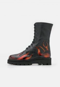 Melvin & Hamilton Femme LEONIE 19 Bottines à Plateau Black -Melvin & Hamilton Soldes ff5a77a1fe414c68bc83edd44f429994